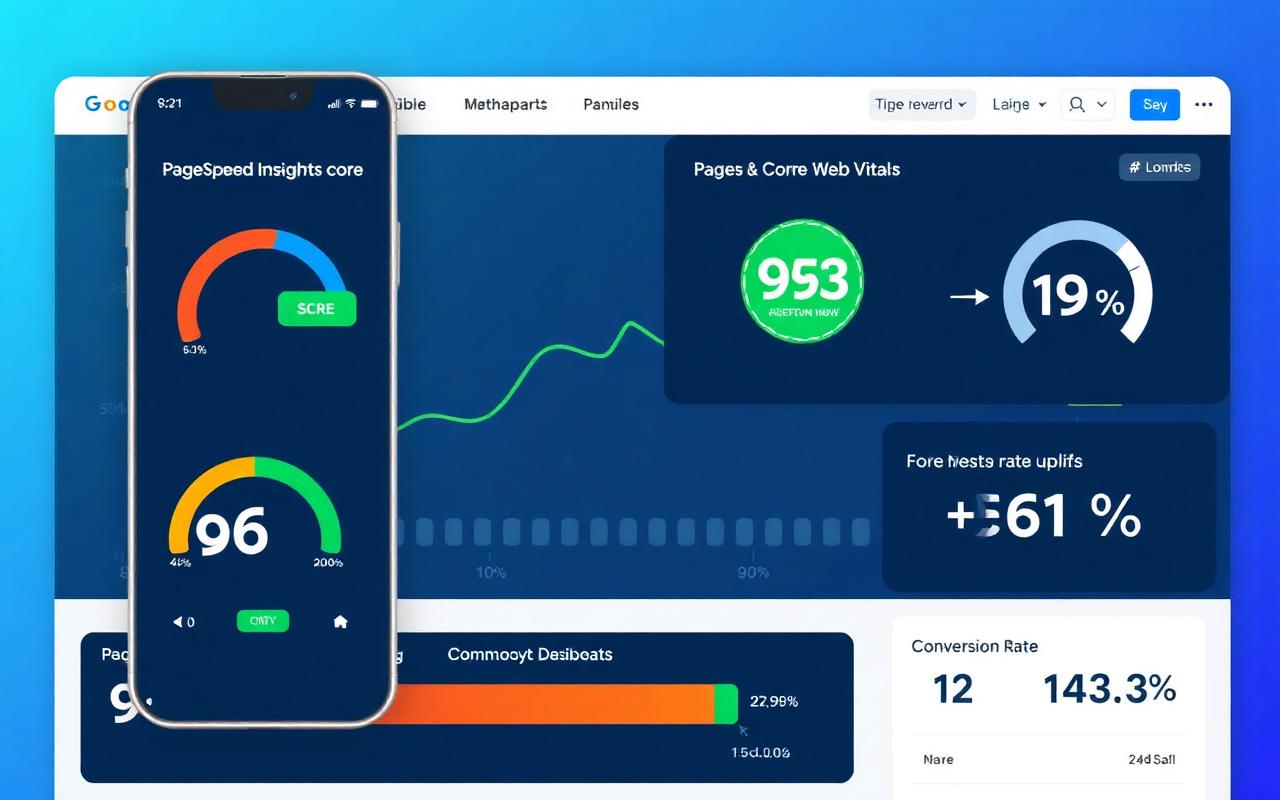PageSpeed Insights score climbing từ 62 lên 96/100