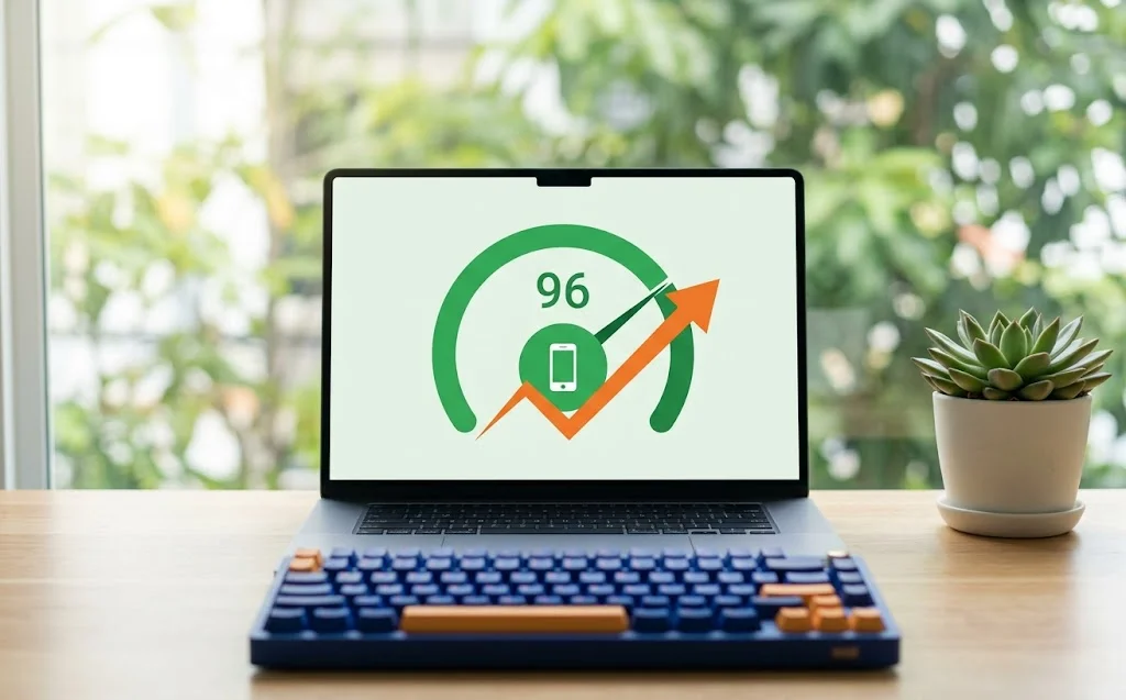 PageSpeed Insights score climbing từ 62 lên 96/100