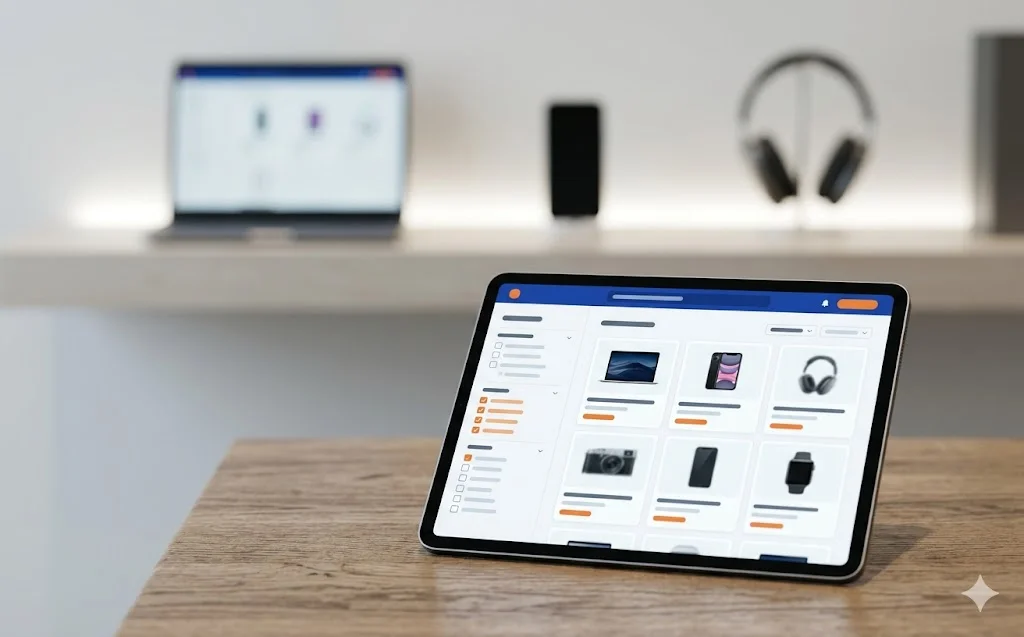 Bộ lọc thông số kỹ thuật trên website bán đồ điện tử với nhiều tiêu chí