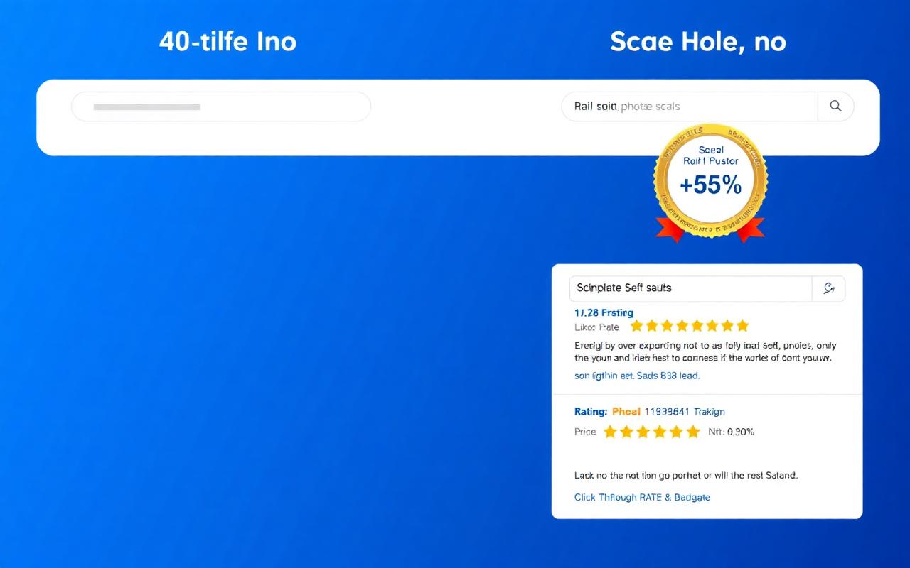 So sánh CTR giữa listing thường và listing có rich snippet ecommerce