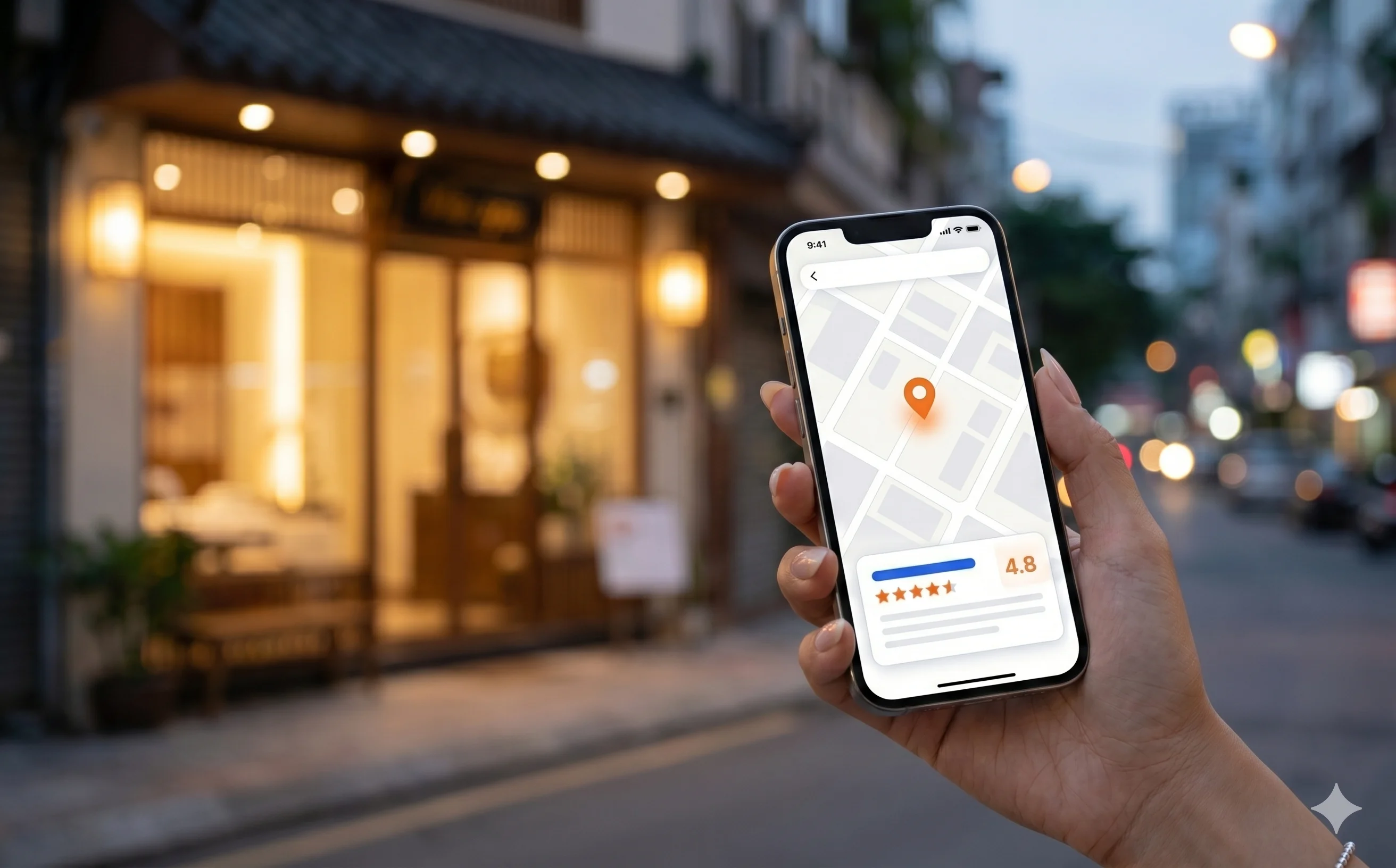 Kết quả tìm kiếm Google địa phương hiển thị spa với sao đánh giá và chỉ đường