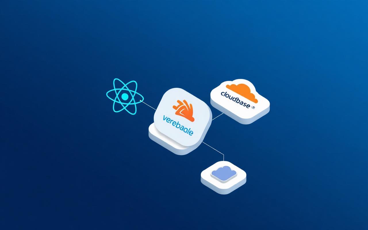 Sơ đồ tech stack hiện đại React Next.js Supabase Vercel Cloudflare
