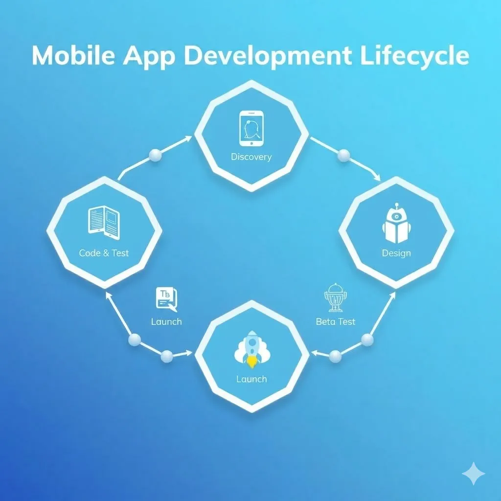 Quy trình phát triển ứng dụng mobile iOS Android 6 bước của DebugMyApp