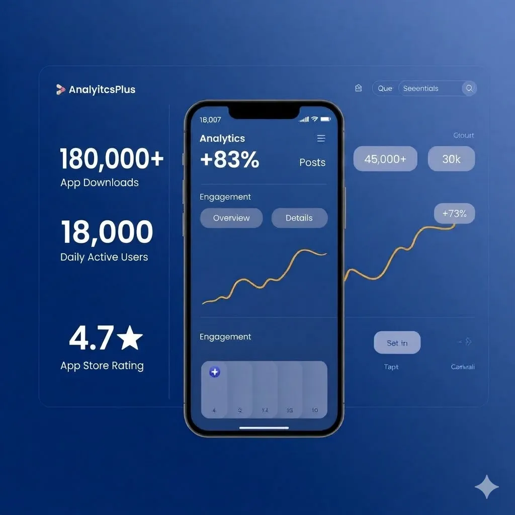 Dashboard kết quả loyalty và retention app Highlands sau khi DebugMyApp phát triển