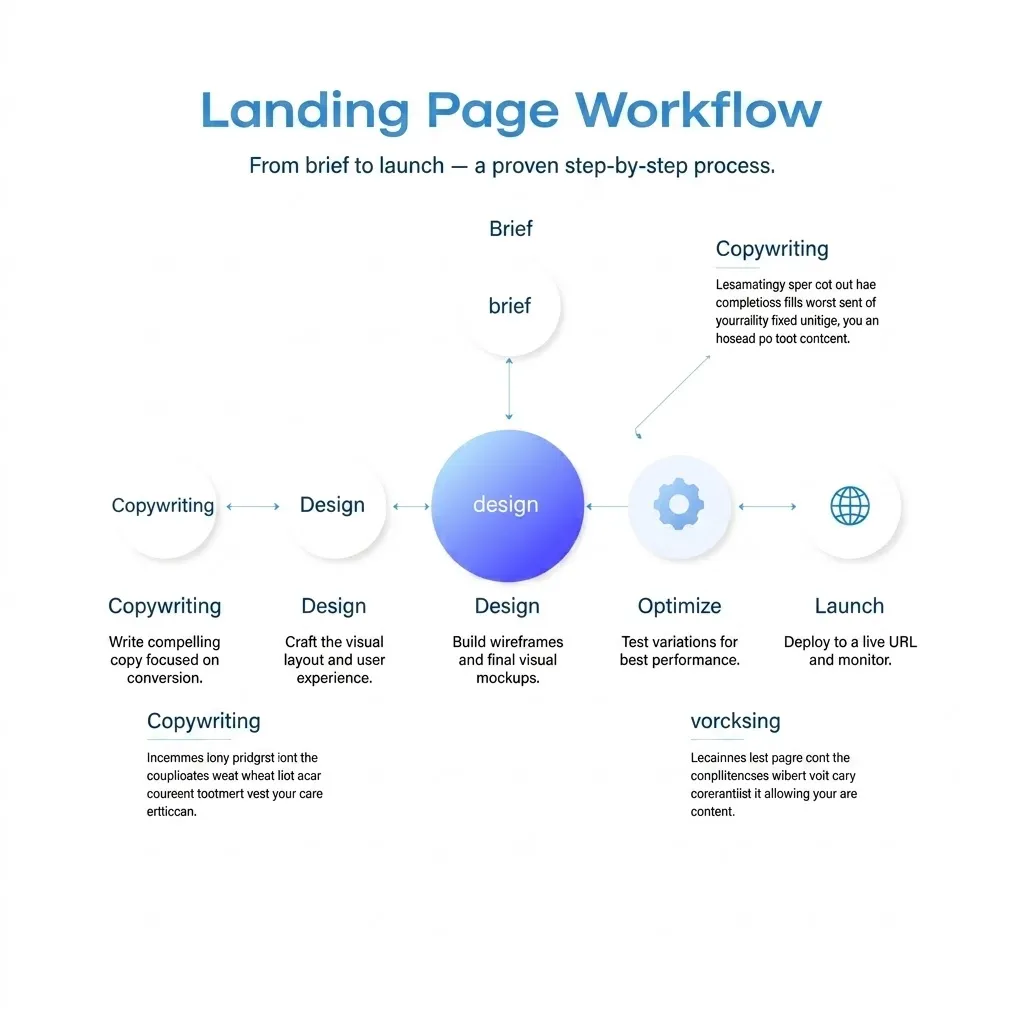 Quy trình thiết kế landing page chuyển đổi cao 6 bước của DebugMyApp