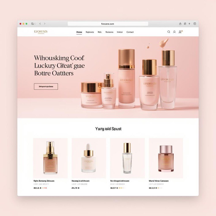 Mẫu website ngành Mỹ Phẩm & Spa