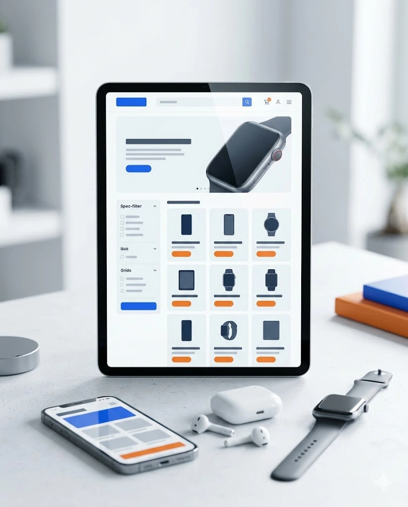 Làm website bán đồ điện tử: thắng bằng bộ lọc thông số và niềm tin bảo hành