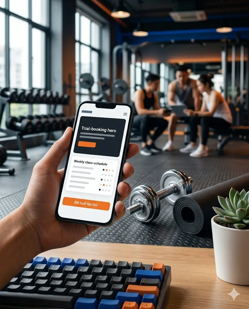 Mẫu website ngành Gym & Yoga
