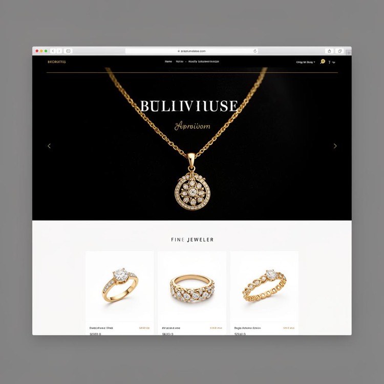 Mẫu website ngành Trang Sức Cao Cấp