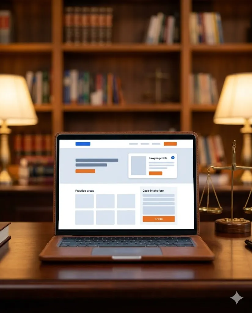Mẫu website ngành Luật & Kế Toán