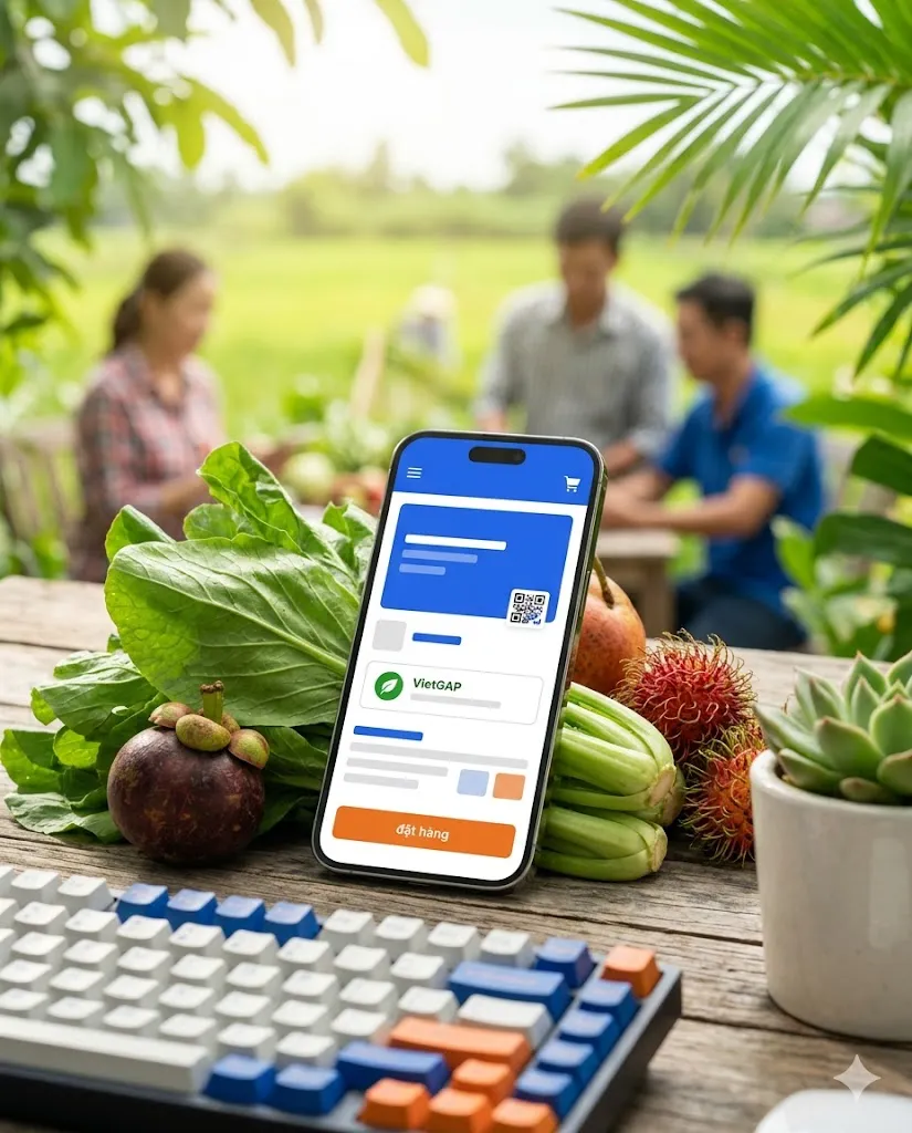 Mẫu website ngành Nông Sản & Thực Phẩm Sạch