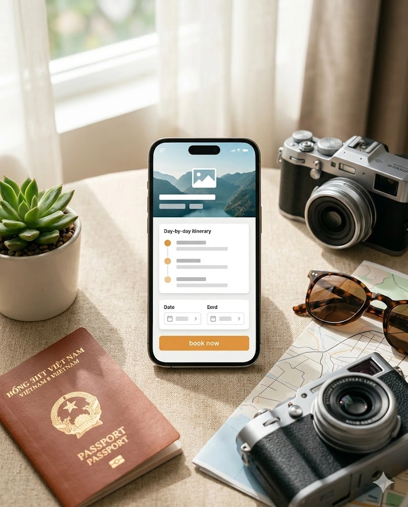 Thiết kế website du lịch & tour 2026: khách muốn tự thiết kế chuyến đi của họ